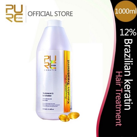PURC Keratin Treatment Smoothing Rambut Brazilian 5% 8% 12% pure  PURE Keratin treatment smoothing P