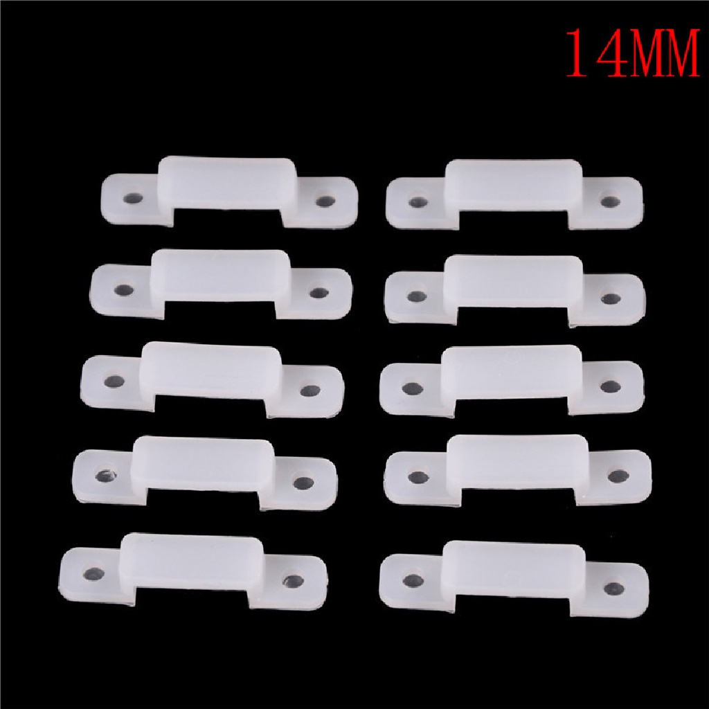 [birth] 10Pcs 10/14/17mm Silicon LED Clips For Fixed RGB Strip Light Fixing Connectors [ID]