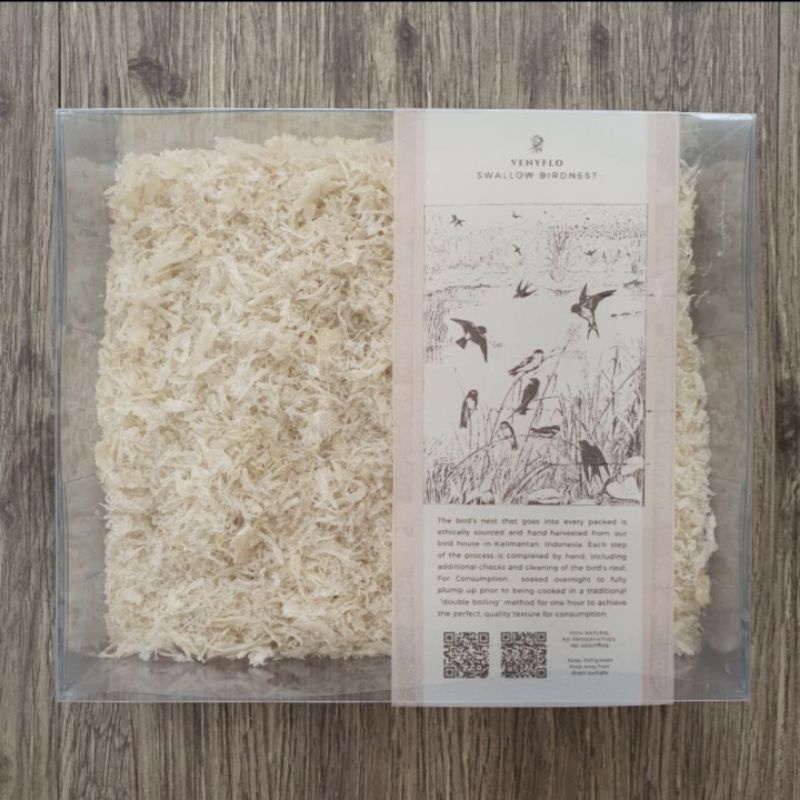 

Sarang Burung Walet Asli ( Terihan 100gr ) Serpihan Swallow Birdnest Original Kalimantan