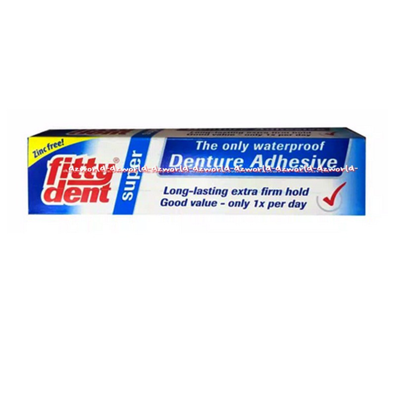 Fitty Dent Super 40gr lem perekat yang dirancang khusus untuk pemakai gigi palsu Fittydent