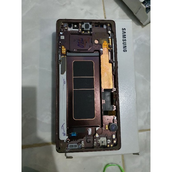 LCD samsung Note 9 originak Copotan Minus Retak Glass helai