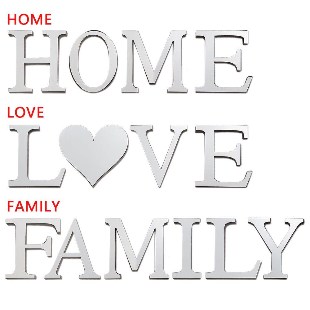 Solighter Stiker Dinding Desain FAMILY LOVE Dengan Perekat