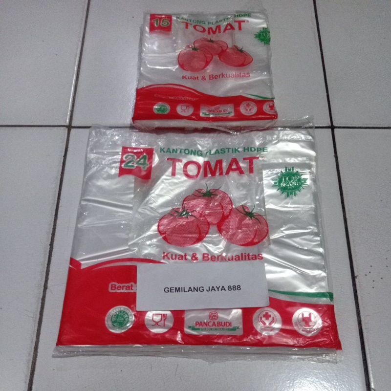 kantong Plastik Bening ukuran 15 -24 , kantong kresek Bening