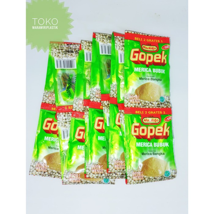 Hachiko Merica Bubuk Gopek 1 Dus isi 48 Renteng