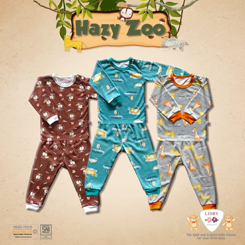 Libby Setelan Oblong Panjang(6) + Celana Panjang Anak Besar 2L/XL/XXL