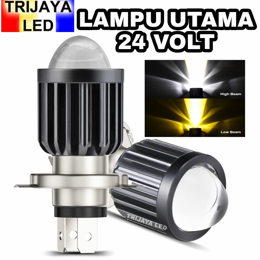 Lampu Utama LED H4 24V Laser Hi-Lo