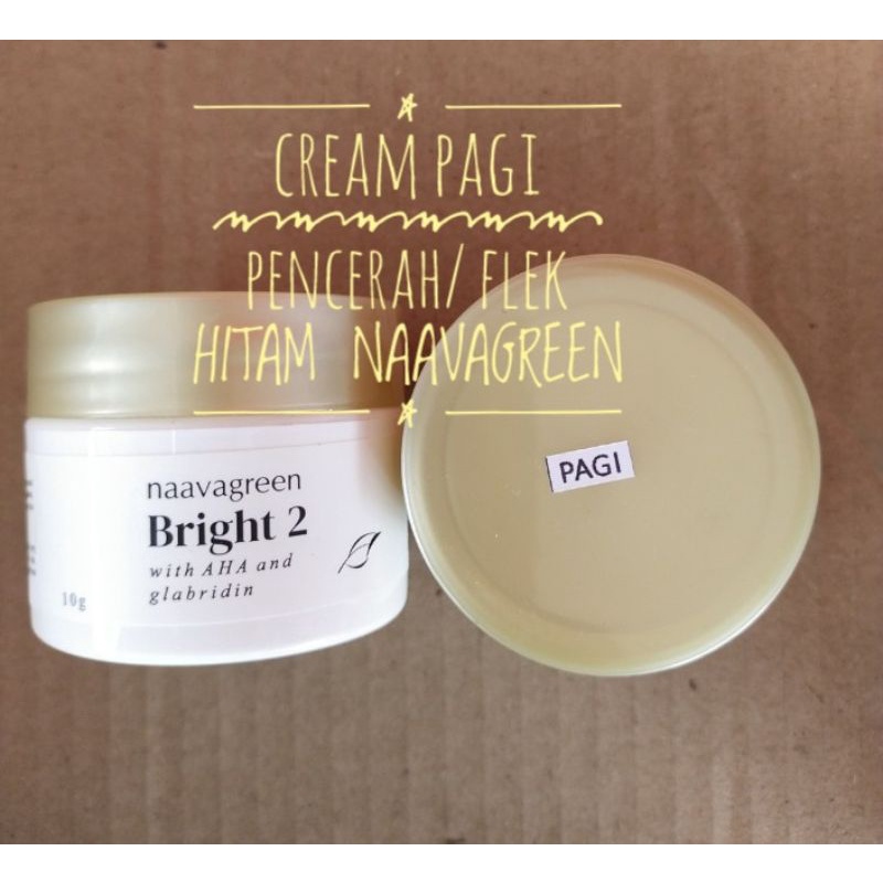 CREAM PAGI PENCERAH /CREAM PAGI FLEK HITAM NAAVAGREEN - ORIGINAL NAAVAGREEN SKINCARE