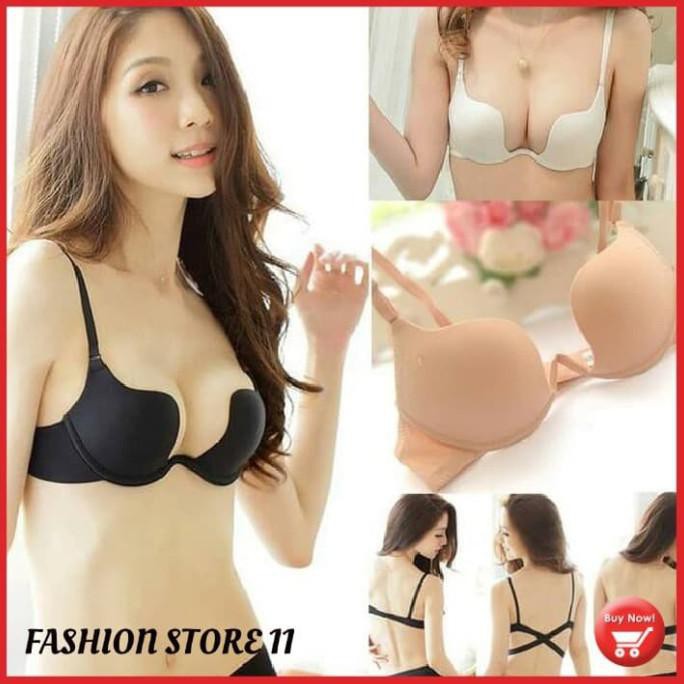 BARU / Bra Strapless 7 Way Push Up Tebal Kawat Bra Bh Push Up Wanita FS277 - Merah, 38 - BERKUALITAS