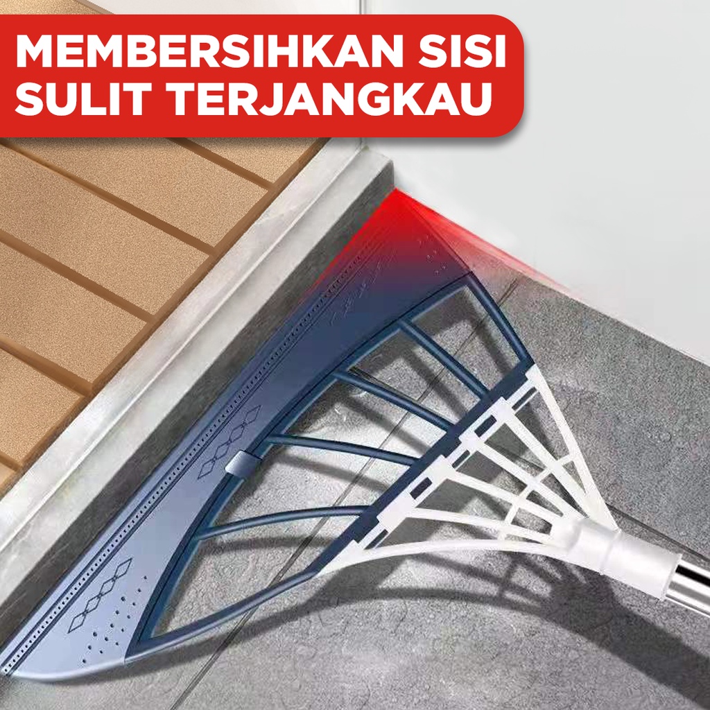 Sapu Ajaib Multifungsi / Sapu Magic Wiper floor Broom / Sapu Korea / Magic Broom / Sapu Viral Adjustable Teleskopik