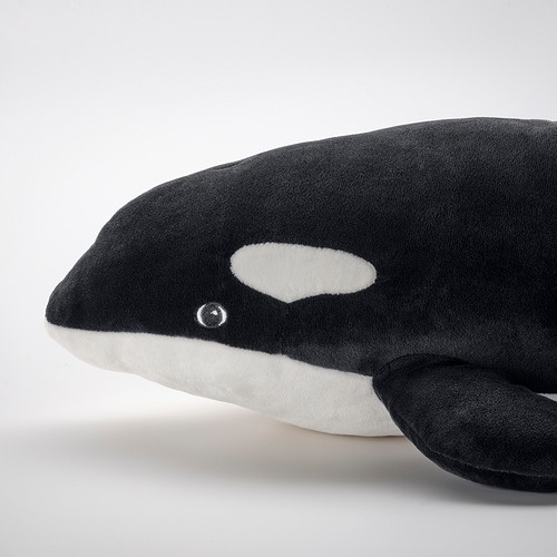 BLAVINGAD Boneka, orca/hitam putih, 60 cm