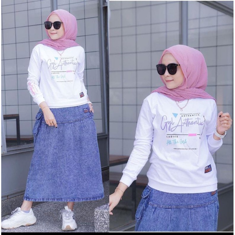 Stelan Rok Jeans 7/9 By Jevanni Origenal