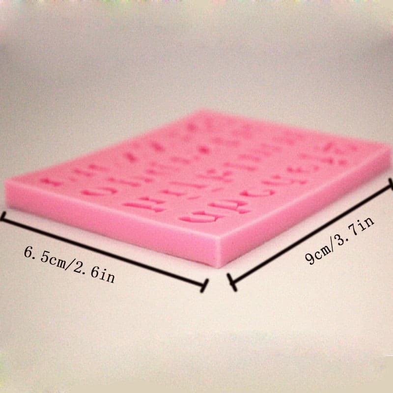 3D Silicon Mold Fondant Cake Decoration - Regular Letter