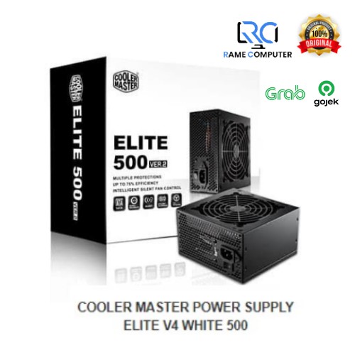 COOLER MASTER POWER SUPPLY ELITE V4 500 Watt 80 Plus 500w 80+ WHITE