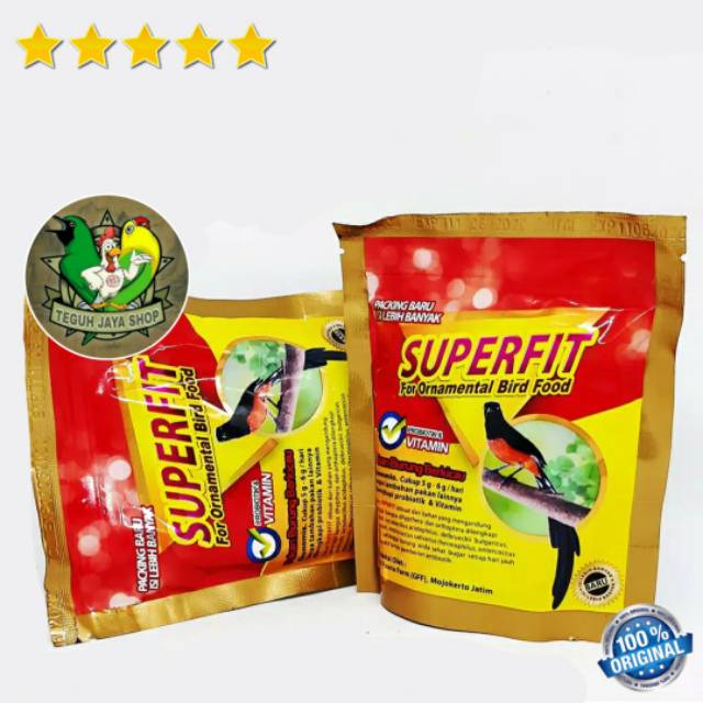 Super fit Gold Pakan Voer High Protein Untuk Burung Murai Anis Cililin Kacer Ciblek Cendet Dll