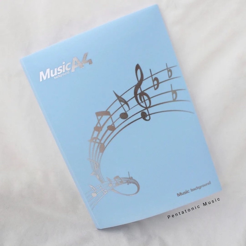 

Notes Folding Document Blue File Kertas Musik Partitur Tempat Folder Music