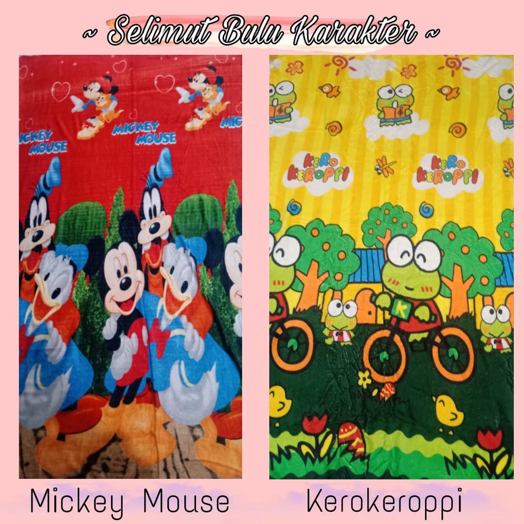 Selimut Bulu Karakter Part 2 (PARTAI GROSIR MURAH/ECER MURAH)-3