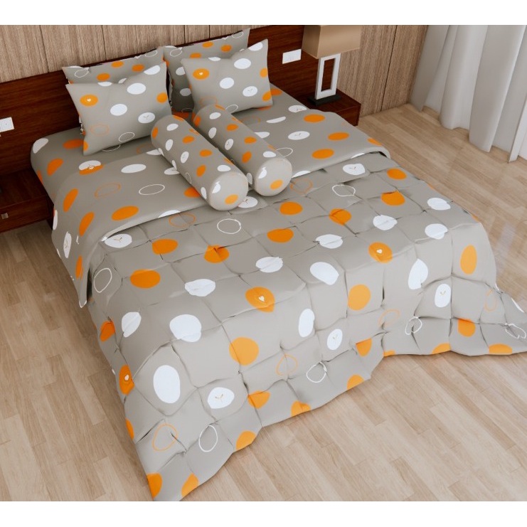 Adela Bedcover Set BUBBLE Rumbay - Bed Cover Plus Sprei Set Rumbai