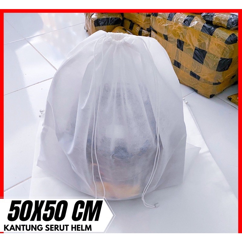IJI SARUNG HELM/KANTONG HELM/KANTONG SEPATU/KANTONG TAS/COVER HELM /  DUSTBAG POLOS / DUSTBAG TAS