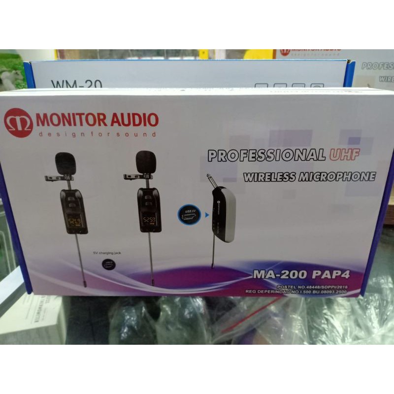 mic clip on/jepit wirelesa monitor audio BM200 PAP4.mic imam DLL