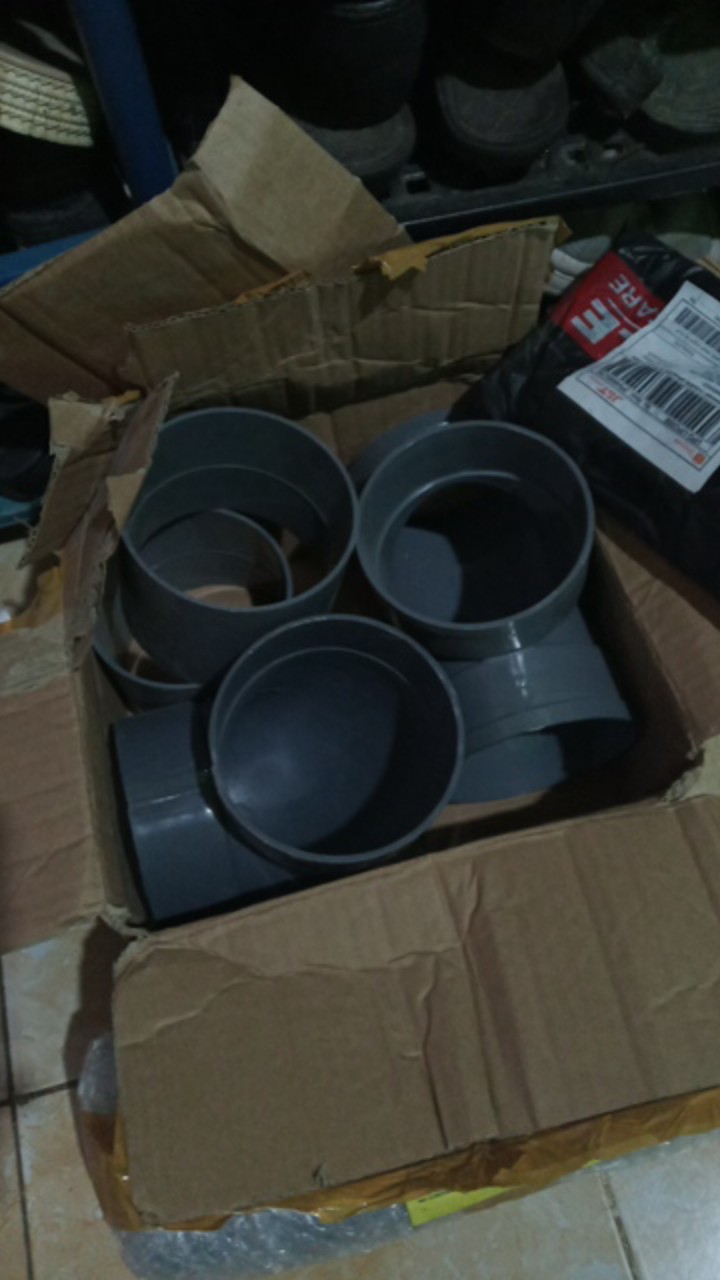 Knee 4 Inchi Adv Lokal - Elbow Keni Bengkok Sambungan Paralon Pipa Pvc