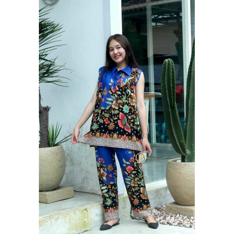 SETELAN BATIK BAJU TIDUR ORI UNGGUL JAYA PIYAMA DEWASA JUMBO SETELAN BATIK WANITA TERMURAH panjang