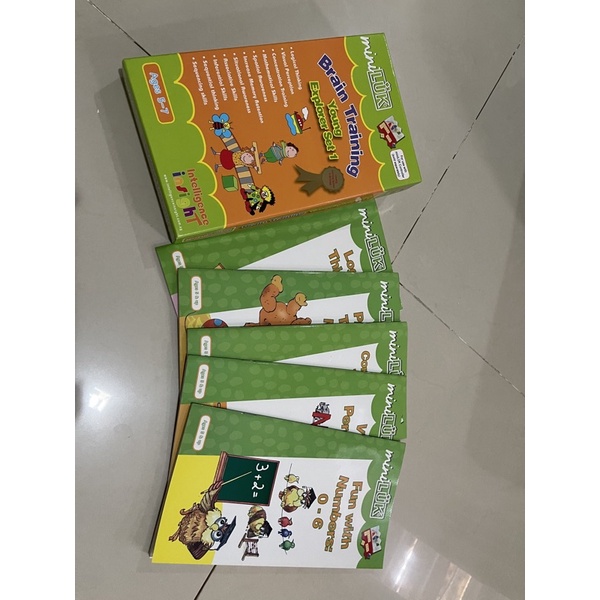 Preloved brain training mini luk book young explore set 1