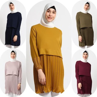 Model Baju  Tunik Terbaru  2021 2021  Wanita  Muslimah Remaja  