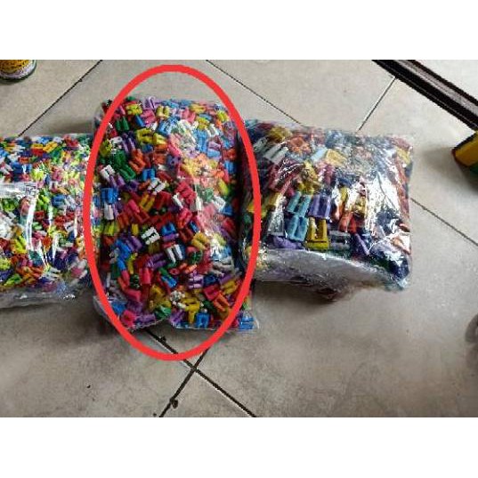 ➳ Miniset Lego tanggung isi 1 kg Lego jadul segi enam ☑