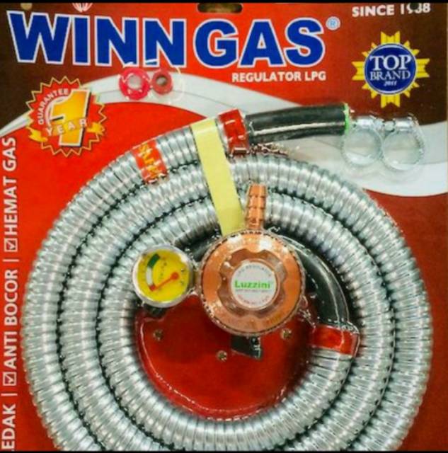 WINN GAS , W 138 , Luzzini , Win Gas , Paket + regulator 1.8 Meter