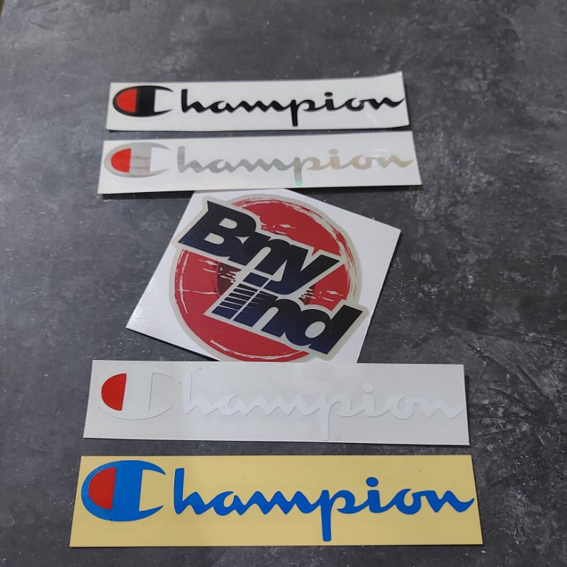 STICKER CHAMPION CUTTING