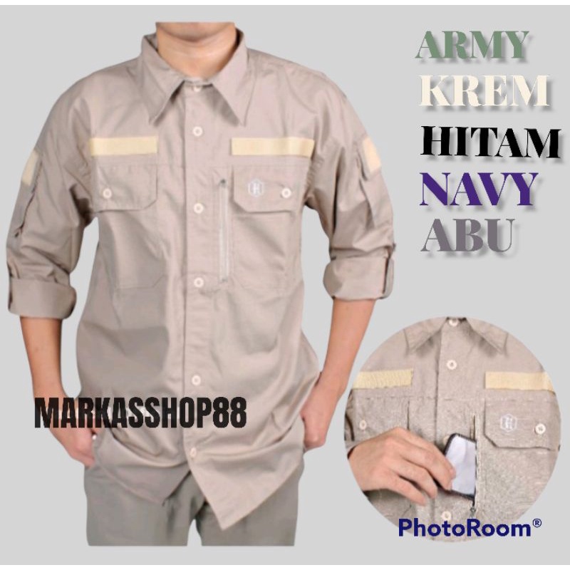 kemeja tactical hexagon army / kemeja lapangan / hexagon / army / kemeja kerja