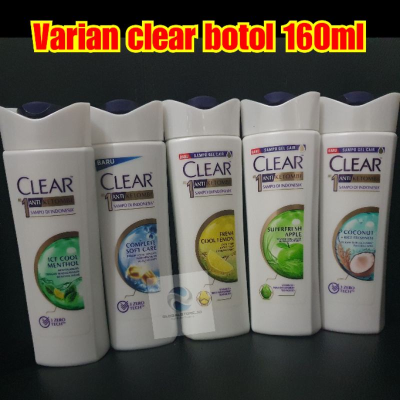 Varian shampoo clear botol 160ml