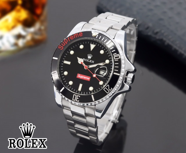 Jam Tangan Rolex X Supreme Stainless Tanggal Aktif Diameter 4 2cm Jamtanganpria Rolex Supreme Shopee Indonesia