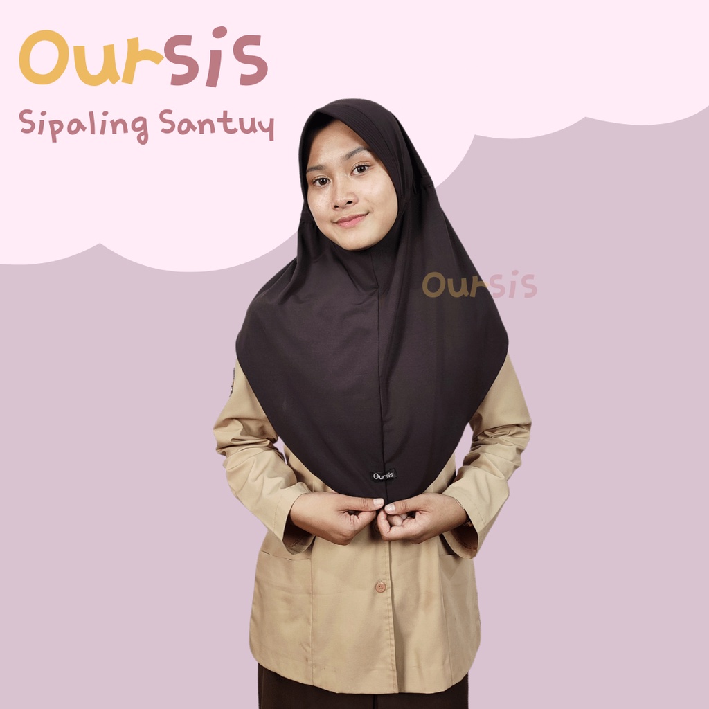 ᴏᴜʀꜱɪꜱ Kerudung Serut Sekolah Jersey Premium | SiPALING SANTUY