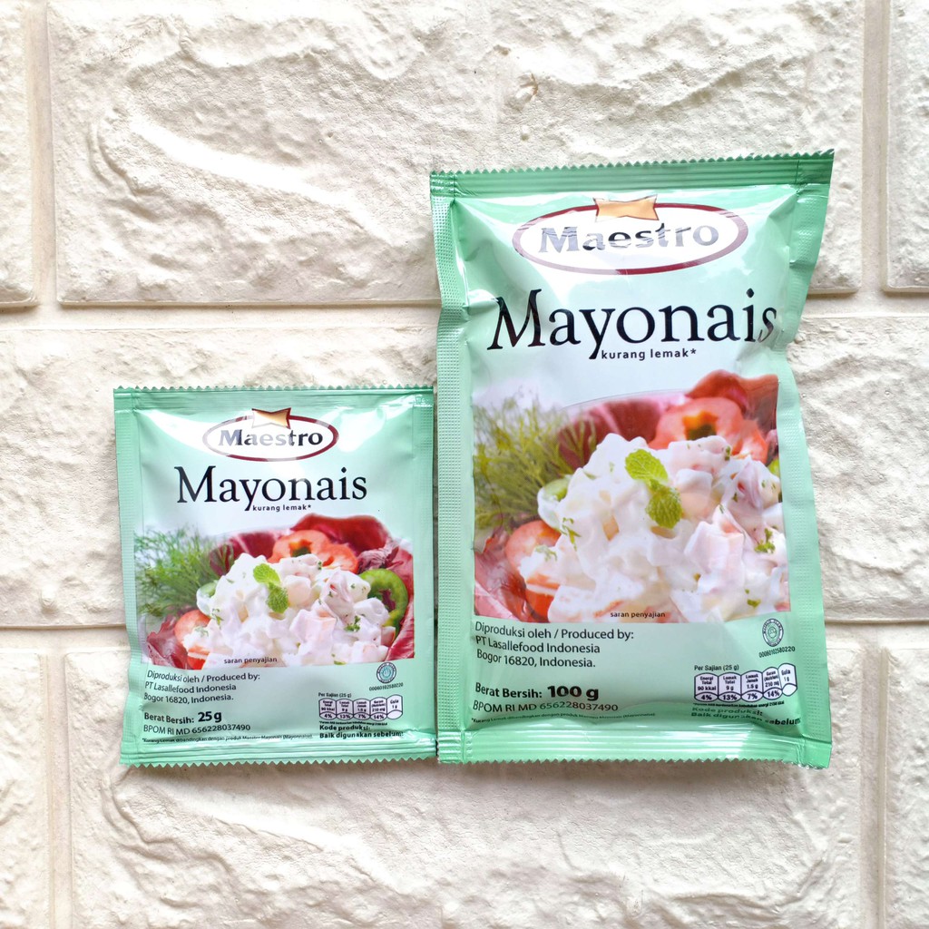 Maestro Sachet 100gr Mayonais Pedas Thousand Island Wijen Sangrai Salad Dressing mayones mayonaise