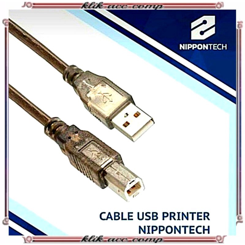 Kabel USB Untuk Printer Canon Epson HP AM to BM 1,5m
