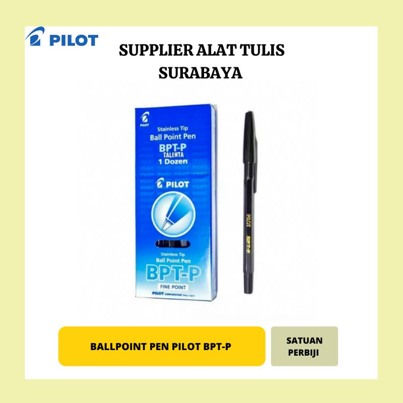 

PULPEN / BOLPEN / PENA MERK PILOT BPT - P/BPTP 0.7mm WARNA HITAM ORIGINAL 100% MURAH DAN TEREPRCAYA