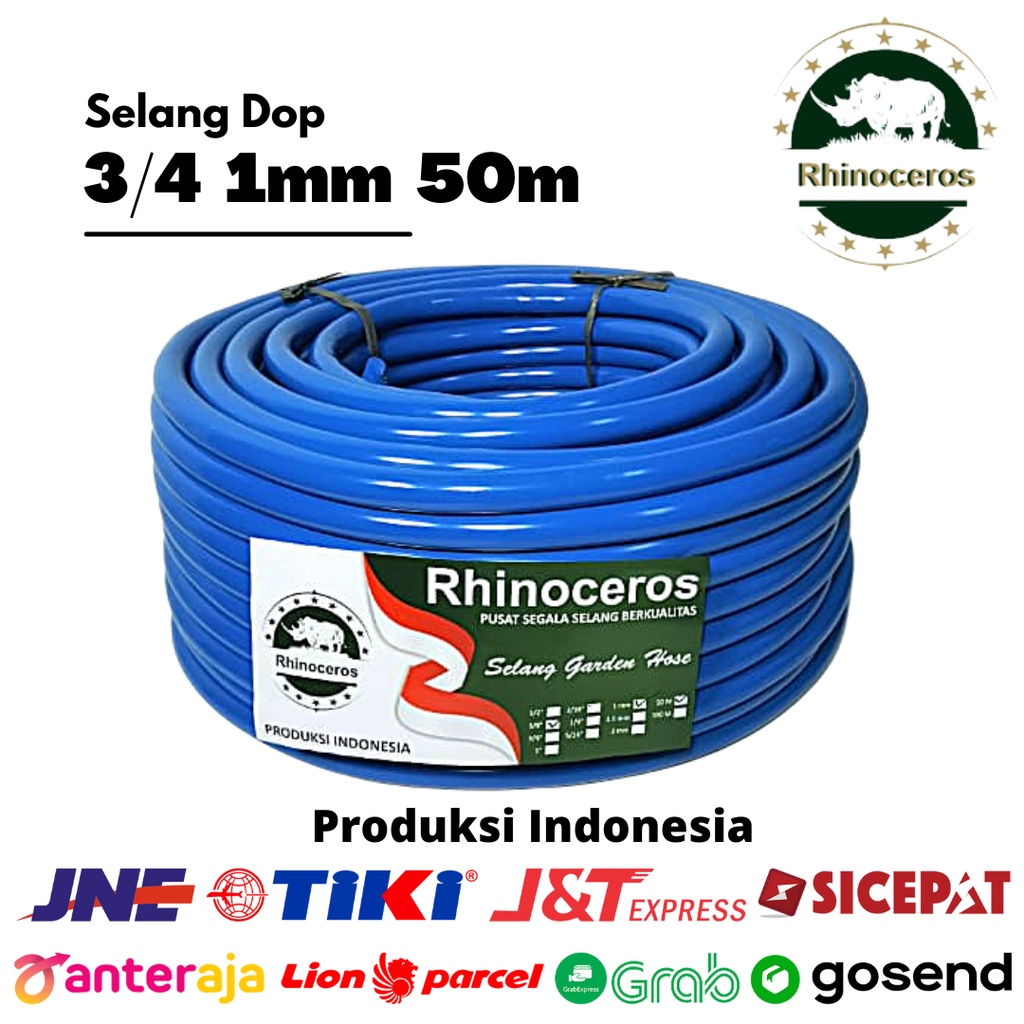 Selang Air DOP 3/4inch 1MM 50Meter Rhinoceros Selang Air Taman