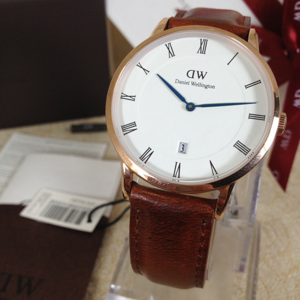 Jam Tangan Pria DW Dapper St.Mawes 38mm rosegold Original