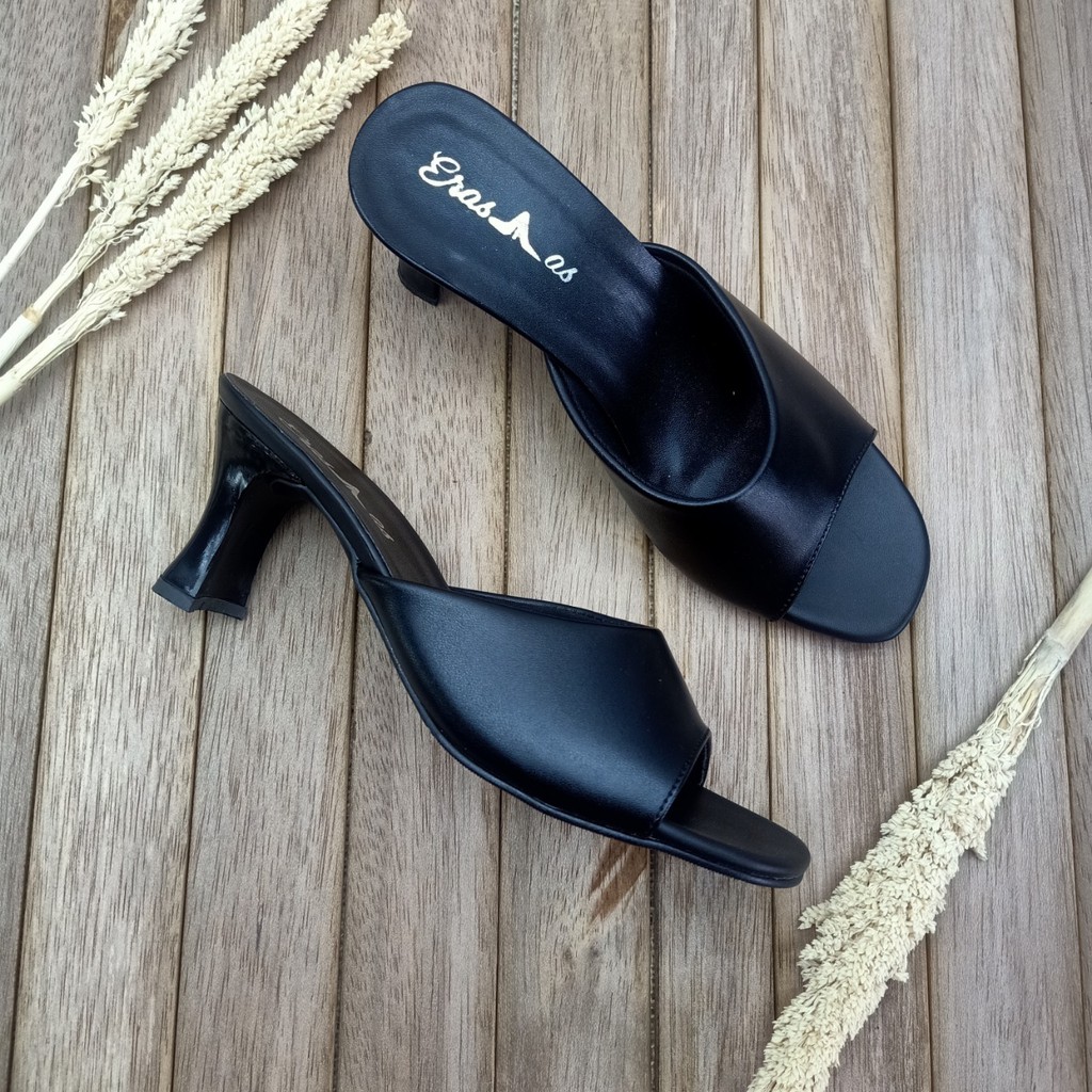 ERASMAS S03 7 cm Sandal Selop PSR / Sandal Slop PSR / Sandal Slop Wanita Sandal Formal Wanita Sandal Selop Kerja Dinas Kantor