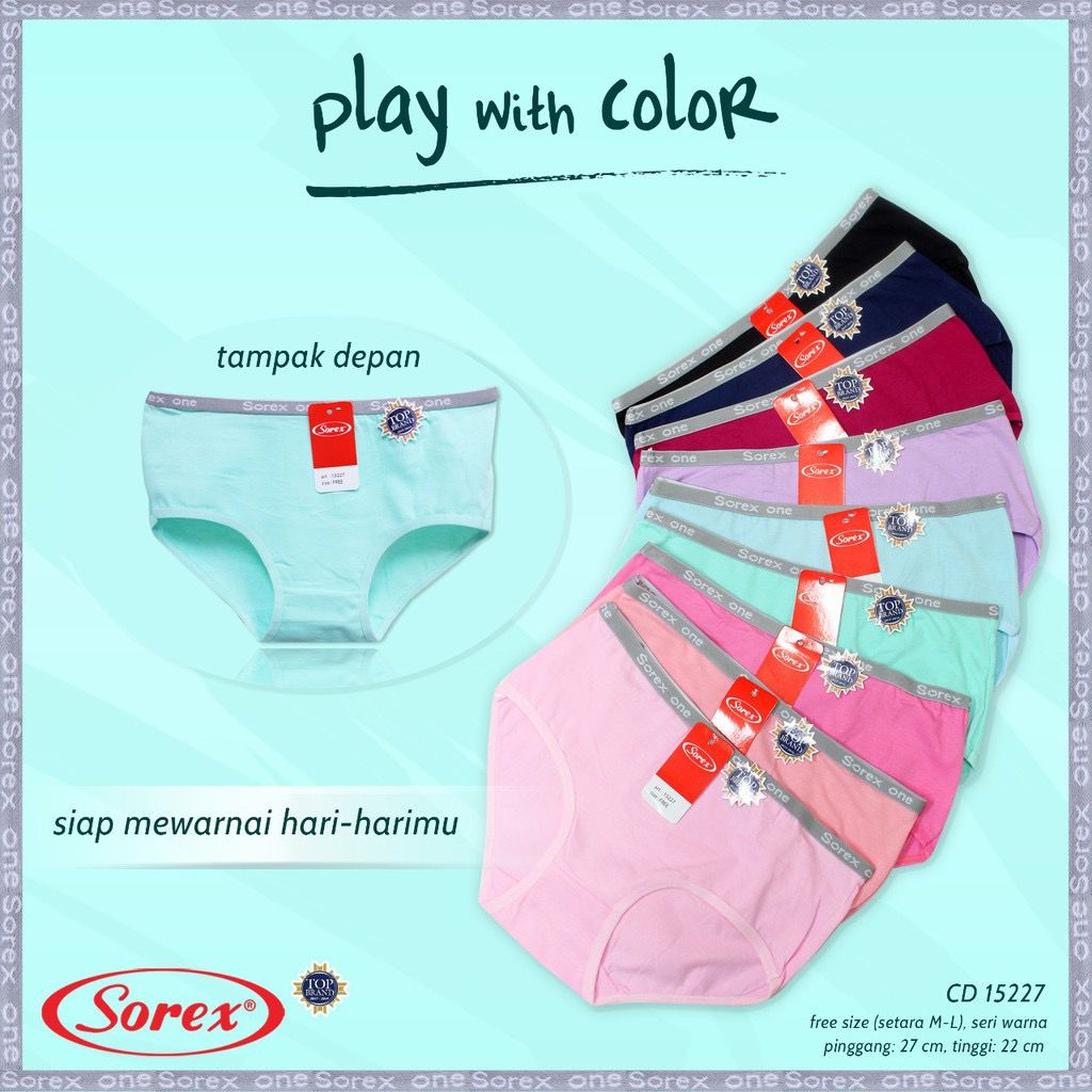 Sorex CD Midi Play With Color Free Size M-L 15227/15226 / Pakaian Dalam - CD IBU