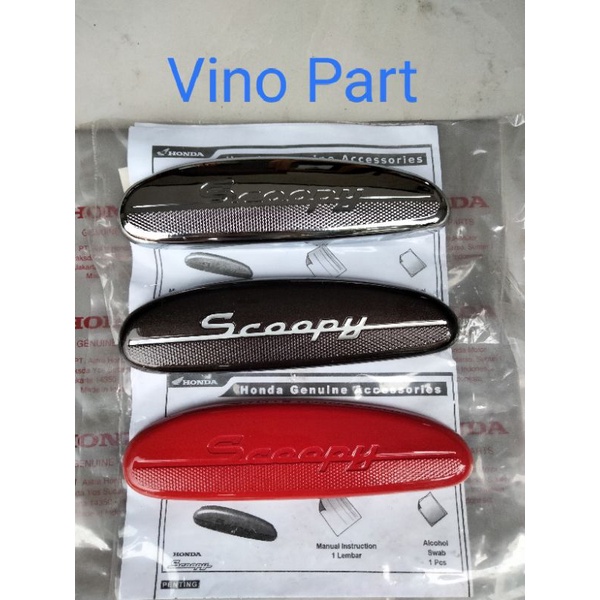 Garnis Cover tameng knalpot honda Scoopy fi K16 2013-2016 original asesoris honda