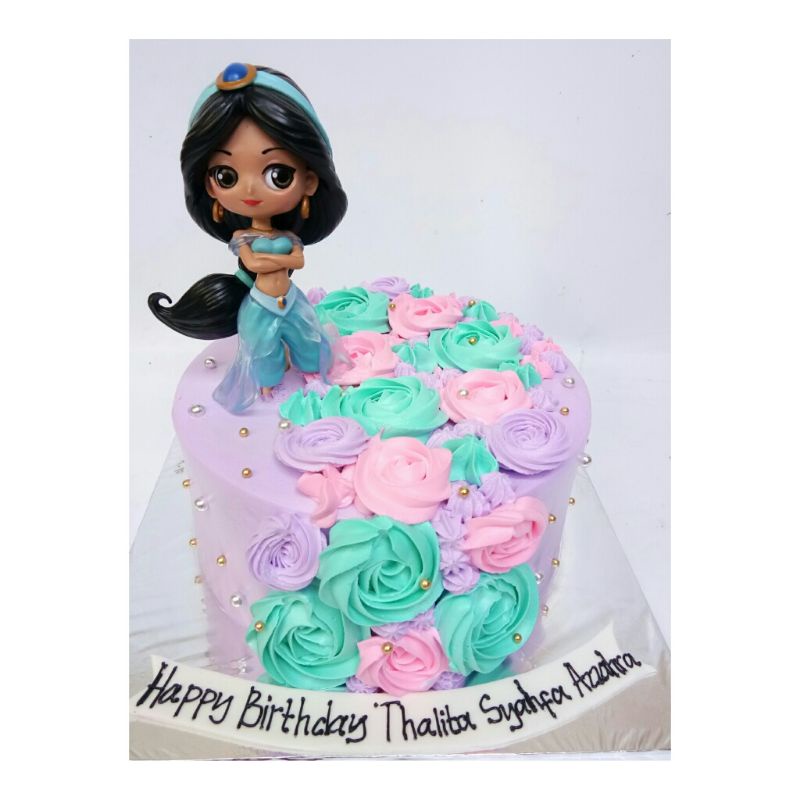 

kue ulangtahun jasmine/kue ulang tahun princess /kue ultah jasmine/jasmine cake/kue ultah princess