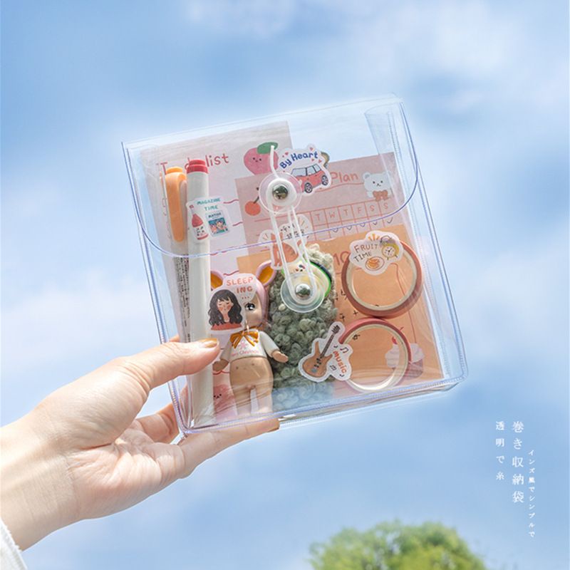 

Pouch Transparan Serbaguna File Stationery Mika