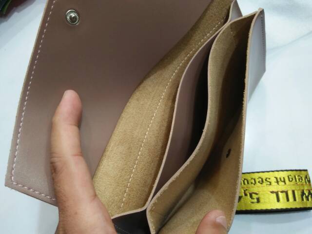 Dompet fashion bunga pink import panjang tebal