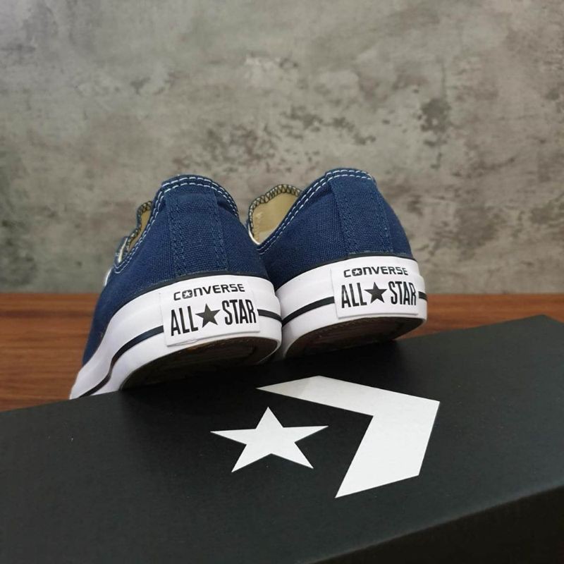 SEPATU SNEAKERS Premium All Star Biru Navy Pria Wanita Low kets