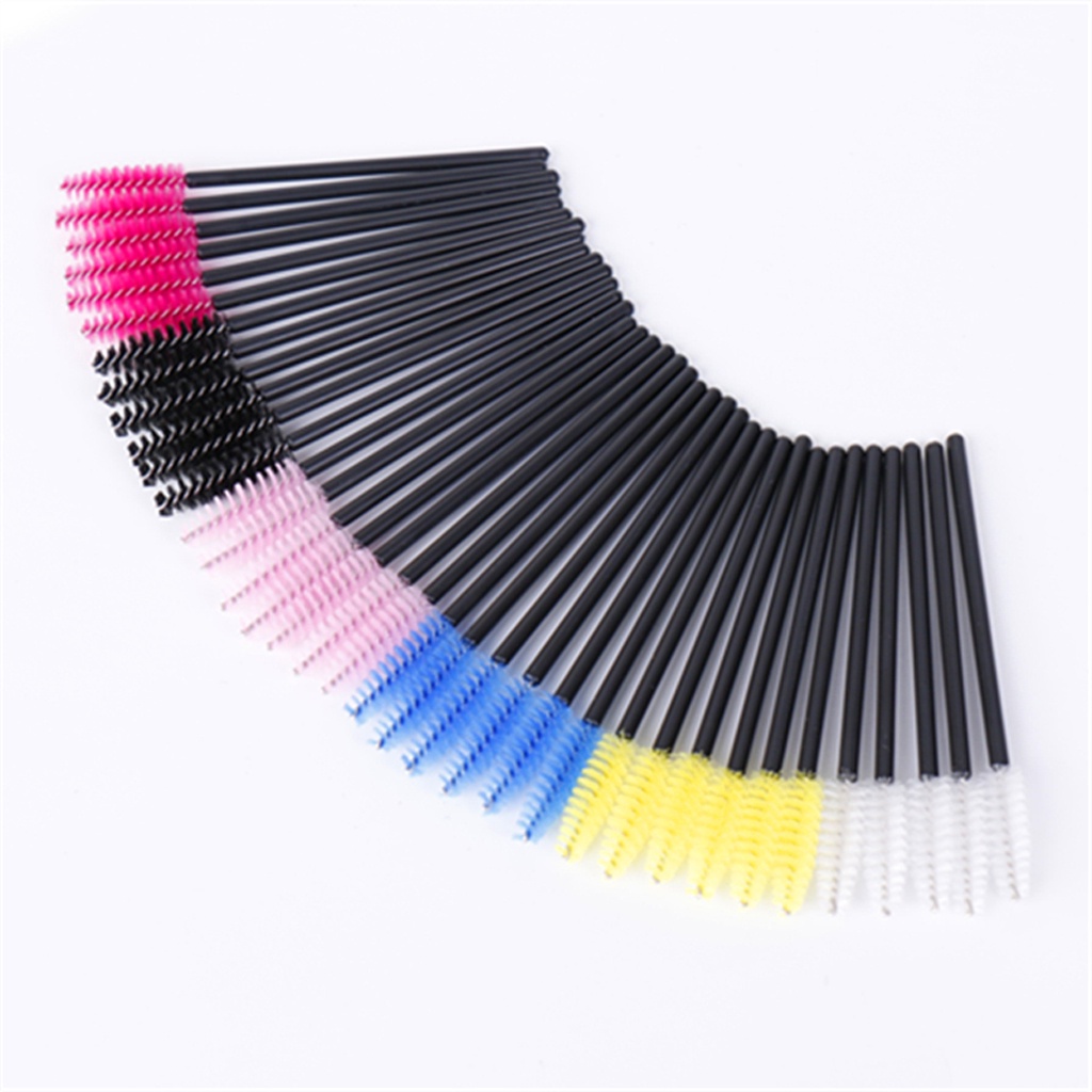 MurmerOfficial Disposable Lip Brush/Mascara Wand Applicator / Mascara Wand Brush Sisir Mascara / Eyeliner Brush Mascara Wand Brush/Kuas Bibir/ Spoolie Brush/ Sisir Kuas Maskara Sikat Eyelash Bulu Mata Extention R743