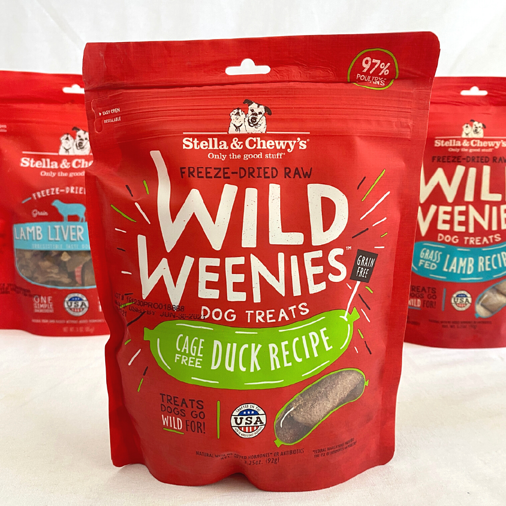 

STELLAANDCHEWYS Snack Anjing Wild Weenies Duck 92g