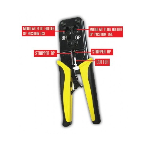 Crimping Tool Exon CAT5 (RJ45 + RJ11)