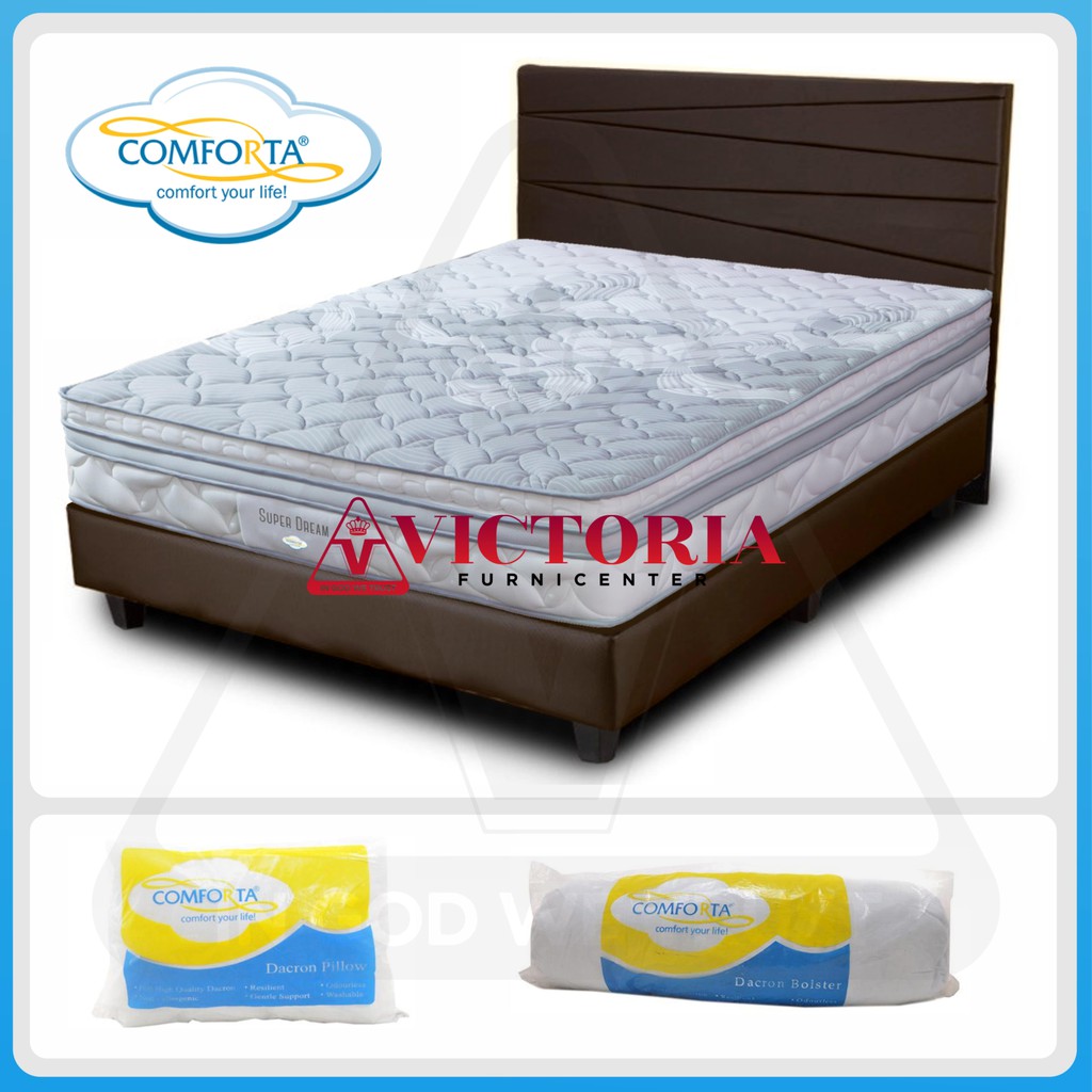 Comforta Super Dream 160x200 160 x 200 Full Bed Set Fullset Springbed Matras Kasur Bedset